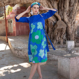 Evelyn Petal Cape Dress