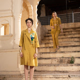 Lavinia Mustard Dress