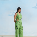 Olive Muse Vest & Pants Set