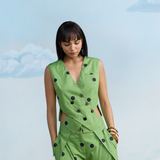 Olive Muse Vest & Pants Set